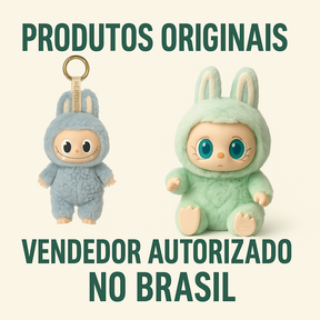 Labubu Sentado Cinza